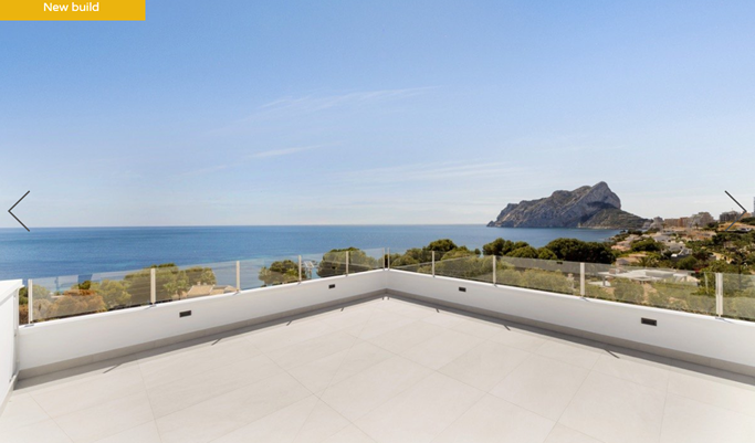 Modern luxury villa newly built with sea views in Les Bassetes Calpe